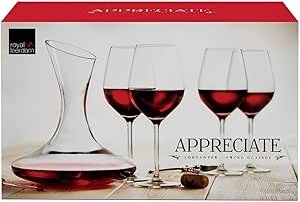 Royal Leerdam Set Appreciate (DECANTER + 4 WINE GLASSES)