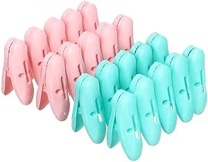 Generic Plastic Clothespins 20 Pieces - Assorted Colors