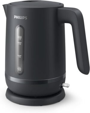 philips essential collection 1000 series kettle 1.7 l, 2200 w, charcoal grey – hd9314/91 2 years warranty