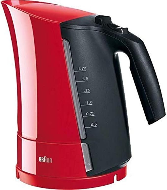 braun wk300 multiquick 3 kettle, 2280 watts, 1.7 liters, red – 2 years warranty braun wk300 multiquick 3 kettle, 2280 watts, 1.7 liters, red – 2 years warranty