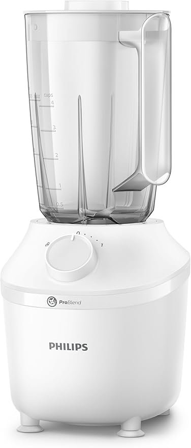 philips blender 450w, plastic, 1l capacity, 4 star blade mill included, problend system for crushing ice, white hr2041/16 2 year warranty philips blender 450w, plastic, 1l capacity, 4 star blade mill included, problend system for crushing ice, white hr2041/16 2 year warranty