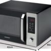 kenwood 30l microwave oven with grill, digital display, 5 power levels, defrost function, auto menu, 95 minutes timer, clock function 1000w mwm30.000bk black/silver 2 years warranty raya