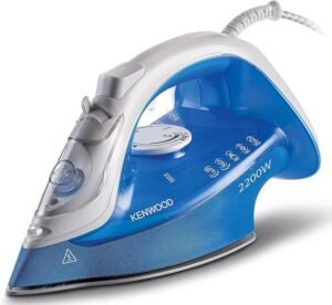 kenwood steam iron 2200 watts, 300ml large capacity, ceramic sole plate – 2years warranty – stp60.000wb