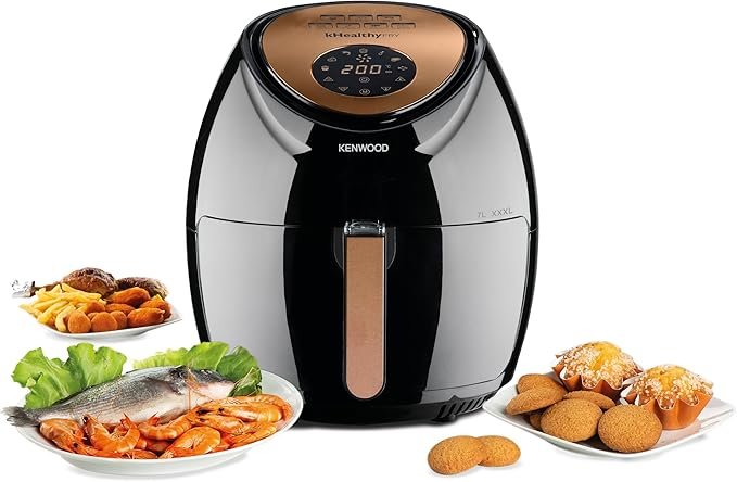 kenwood air fryer, 1800 watt, 5.5 liters, black hfp50 2years warranty raya kenwood air fryer, 1800 watt, 5.5 liters, black hfp50 2years warranty raya