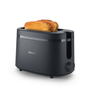 philips hd2510/90 toaster, 2 slice capacity, 6 levels, black 2 year warranty