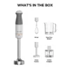 kenwood hbm40.306wh triblade xl hand blender, 850 watt white 2 years warranty raya