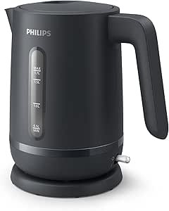 philips essential collection 1000 series kettle 1.7 l, 2200 w, charcoal grey – hd9314/91 2years warranty raya