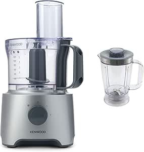 kenwood fdp301s plastic food processor 800 watt, silver 2years warranty raya